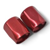 Russell Performance 2-Piece -6 AN Full Flow Swivel Hose End Sockets (Qty 2) - Polished and Red thumbnail 5