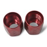 Russell Performance 2-Piece -6 AN Full Flow Swivel Hose End Sockets (Qty 2) - Polished and Red thumbnail 6