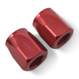 Russell Performance 2-Piece -6 AN Full Flow Swivel Hose End Sockets (Qty 2) - Polished and Red thumbnail 7