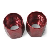 Russell Performance 2-Piece -10 AN Full Flow Swivel Hose End Sockets (Qty 2) - Polished and Red thumbnail 6
