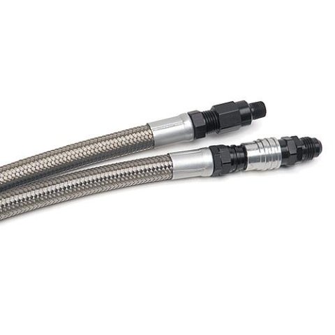 Russell Performance -6 AN to 4L80 Transmission Ports Adapter Fittings (Qty 2) - Black Zinc thumbnail 7