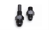 Russell Performance -8 AN to 4L80 Transmission Ports Adapter Fittings (Qty 2) - Black Zinc thumbnail 2