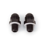 Russell Performance -8 AN to 4L80 Transmission Ports Adapter Fittings (Qty 2) - Black Zinc thumbnail 6