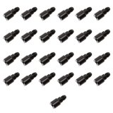 Russell Performance -6 AN male to 3/8in SAE quick-disconnect female (Black 25pc) thumbnail 2