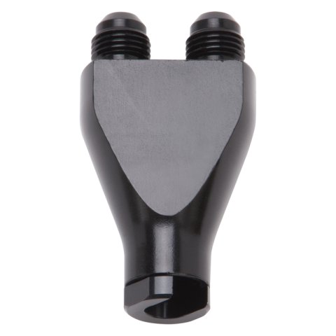 Russell Performance Billet Y-Block Adapter 3/8in SAE Quick Disconnect (2) -6AN Male Flare Black thumbnail 4