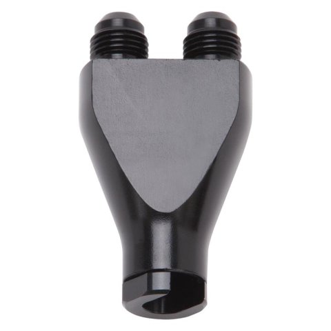Russell Performance Billet Y-Block Adapter 3/8in SAE Quick Disconnect (2) -6AN Male Flare Black thumbnail 5