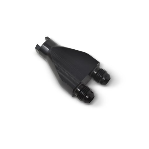 Russell Performance Billet Y-Block Adapter 3/8in SAE Quick Disconnect (2) -6AN Male Flare Black thumbnail 7