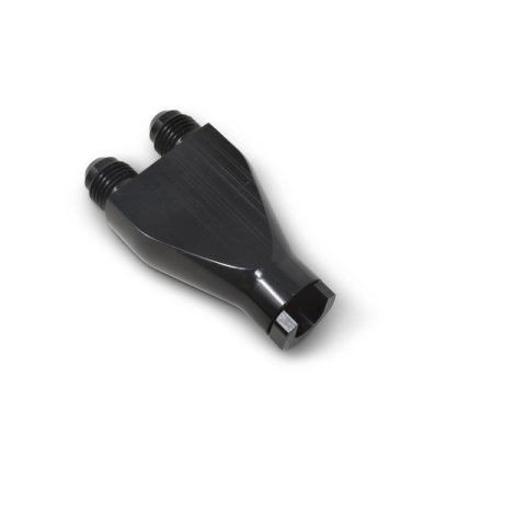Russell Performance Billet Y-Block Adapter 3/8in SAE Quick Disconnect (2) -6AN Male Flare Black thumbnail 8