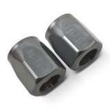 Russell Hose End Socket -6 AN Polished & Gray Anodized (2 PACK) thumbnail 7