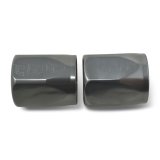 Russell Hose End Socket -8 AN Polished & Gray Anodized (2 Pack) thumbnail 2