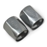Russell Hose End Socket -8 AN Polished & Gray Anodized (2 Pack) thumbnail 7
