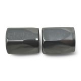 Russell Hose End Socket -10 AN Polished & Gray Anodized (2 Pack) thumbnail 3