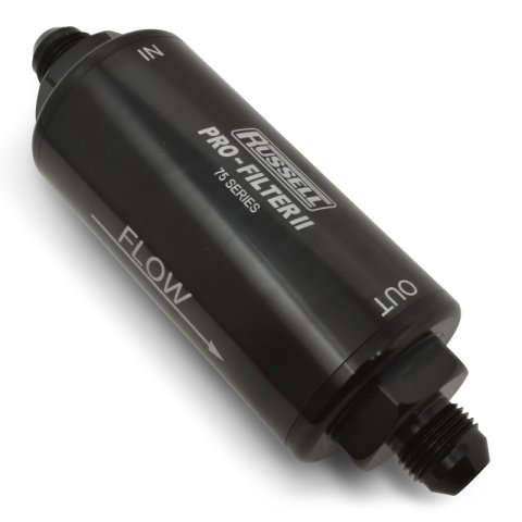 Russell Performance Profilter Fuel Filter 6.25in Long 10 Micron -6AN Inlet -10AN Outlet - Black thumbnail 8
