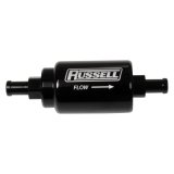 Russell 5/16 Male To 5/16 Male Barbed Fuel Check Valve - Black Anodized thumbnail 2