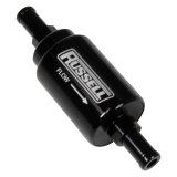 Russell 3/8 Male To 3/8 Male Barbed Fuel Check Valve - Black Anodized thumbnail 1