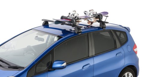 Rhino-Rack Universal Ski/Snowboard Carrier - Fits 3 Pairs of Skis or 2 Snowboards - Black thumbnail 2