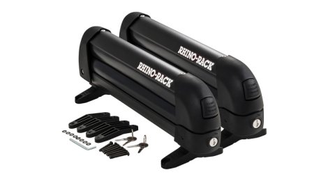 Rhino-Rack Universal Ski/Snowboard Carrier - Fits 3 Pairs of Skis or 2 Snowboards - Black thumbnail 3