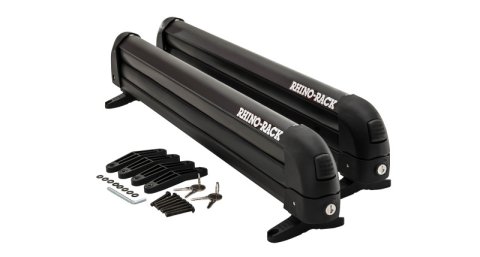 Rhino-Rack Universal Ski/Snowboard Carrier - Fits 4 Pairs of Skis or 2 Snowboards - Black thumbnail 2