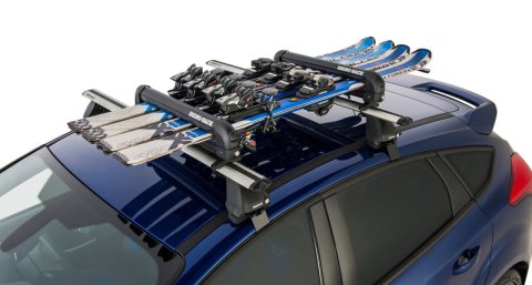 Rhino-Rack Universal Ski/Snowboard Carrier - Fits 4 Pairs of Skis or 2 Snowboards - Black thumbnail 3
