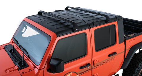 Rhino-Rack 07-22 Jeep Wrangler JK/JL 4 Door Hard Top Vortex SG 2 Bar Roof Rack - Black thumbnail 2