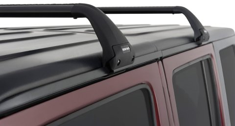 Rhino-Rack 07-22 Jeep Wrangler JK/JL 4 Door Hard Top Vortex SG 2 Bar Roof Rack - Black thumbnail 4