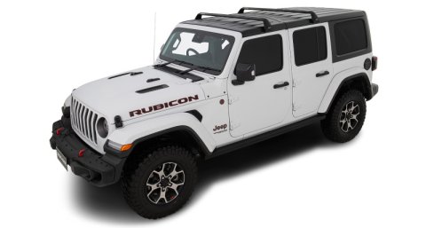 Rhino-Rack 07-22 Jeep Wrangler JK/JL 4 Door Hard Top Vortex SG 2 Bar Roof Rack - Black thumbnail 5