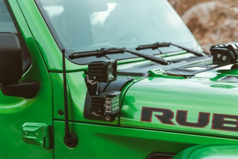 Rigid Industries 2018 Jeep JL - Cowl Mount Kit - Mounts Set of D-Series thumbnail 3