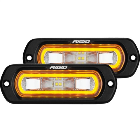 Rigid Industries SR-L Series Flush Mount LED Spreader Pair w/ Red Halo - Universal thumbnail 5