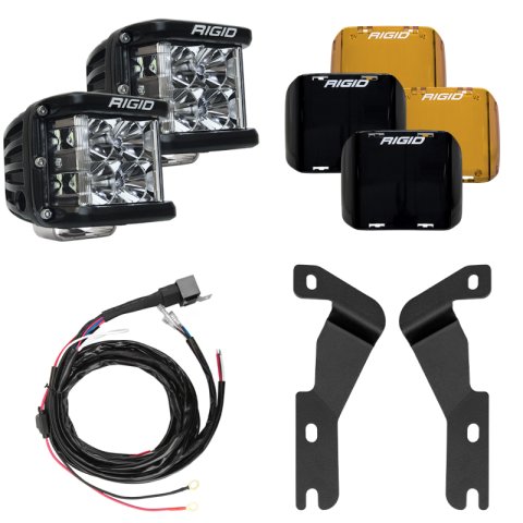 Rigid Industries 16-20 Toyota Tacoma A-Pillar Light Kit w/D-SS Flood thumbnail 1