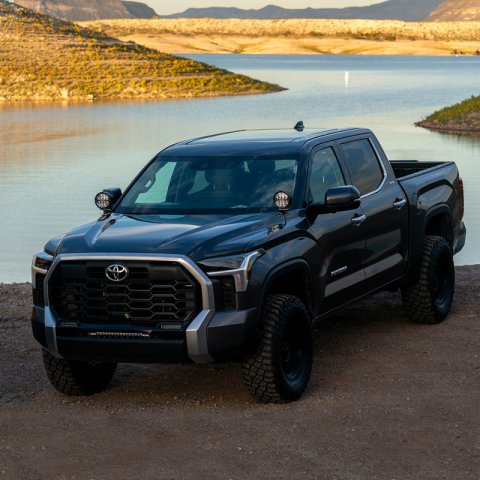 Rigid Industries 2022+ Toyota Tundra 6in. 360-Series A-Pillar Lighting Kit thumbnail 4