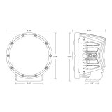 Rigid Industries 360-Series 6in SAE Fog w/ Amber PRO Lens - White (Pair) thumbnail 7