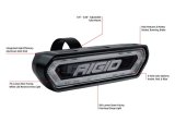 Rigid Industries Chase Tail Light Kit w/ Mounting Bracket - Amber thumbnail 7