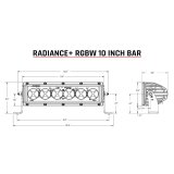 Rigid Industries Radiance+ 10in. RGBW Light Bar thumbnail 7