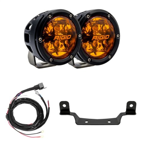 Rigid Industries 2017+ Polaris Pro R/Turbo R Revolve Amber PRO A-Pillar Light Kit thumbnail 2