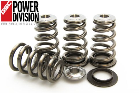 GSC P-D Mitsubishi 4B11T High Pressure Single Conical Valve Spring and Ti Retainer Kit thumbnail 1