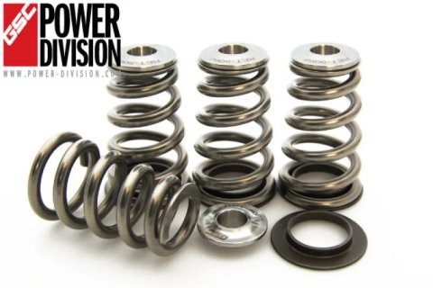 GSC P-D Mitsubishi 4B11T High Pressure Single Conical Valve Spring and Ti Retainer Kit thumbnail 2