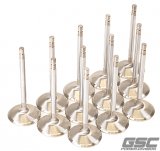 GSC P-D Nissan VR38DETT 38.15mm Head +1mm OS 94.95mm Long Flat Face Intake Valve - Set of 12 thumbnail 1