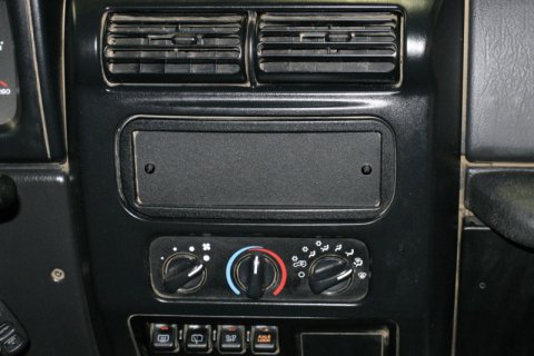 Tuffy Stereo Dash Cutout Cover Plate- Black thumbnail 1