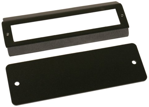 Tuffy Stereo Dash Cutout Cover Plate- Black thumbnail 2