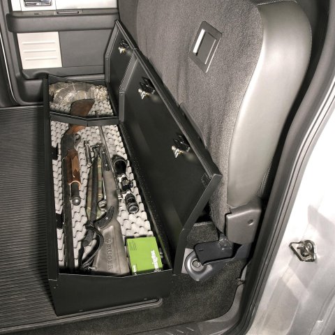 Tuffy Ford F150 Supercrew Underseat Lockbox Full Length W/ Keyed Lock thumbnail 1