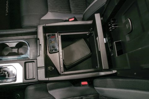 Tuffy Console Safe W/ Keyed Lock For Toyota Tundra W/ Flow Thru Console thumbnail 5