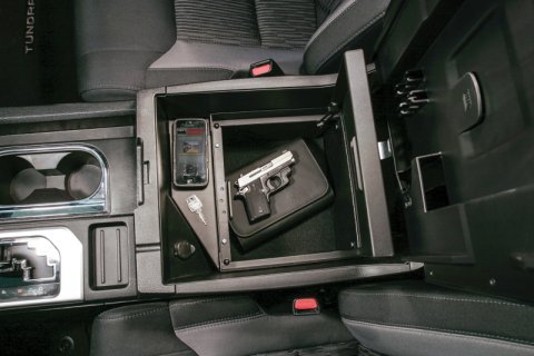 Tuffy Console Safe W/ Keyed Lock For Toyota Tundra W/ Flow Thru Console thumbnail 6