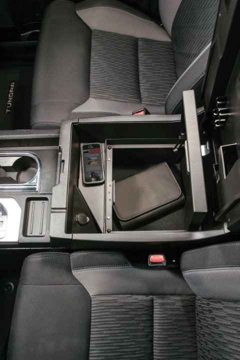Tuffy Console Safe W/ Keyed Lock For Toyota Tundra W/ Flow Thru Console thumbnail 7