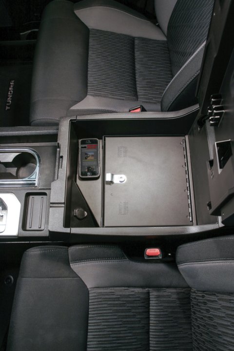 Tuffy Console Safe W/ Keyed Lock For Toyota Tundra W/ Flow Thru Console thumbnail 9