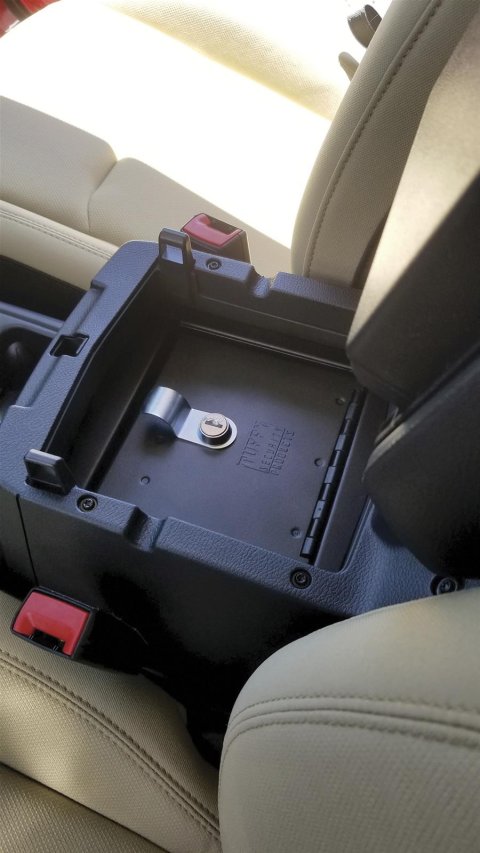 Tuffy Console Safe W/ Keyed Lock For Jeep Wrangler & Gladiator thumbnail 3