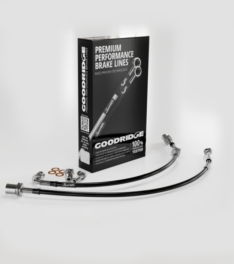 Goodridge 08-15 Mitsubishi Lancer Stainless Steel Front Brake Lines thumbnail 1