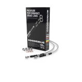 Goodridge 14-20 Harley-Davidson XL1200C Pull Back (w/o ABS) Clear Front Brake Line w/Clear Fitting thumbnail 2