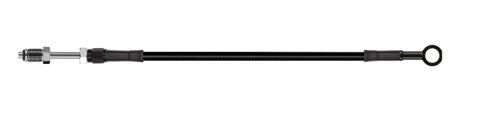 Goodridge 64in Universal Clutch Line w/Black Zinc Fittings & Black Hose - Straight Banjo 7/16 UNF