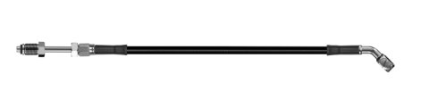 Goodridge 58in Universal Clutch Line w/SS Fittings & Blk Hose - 45 Deg Banjo w/Straight 7/16 UNF