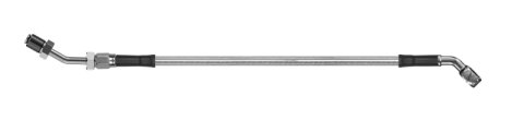 Goodridge 56in Universal Clutch Line w/SS Fittings & Clear Hose - 45Deg Banjo w/AN3 Fitting